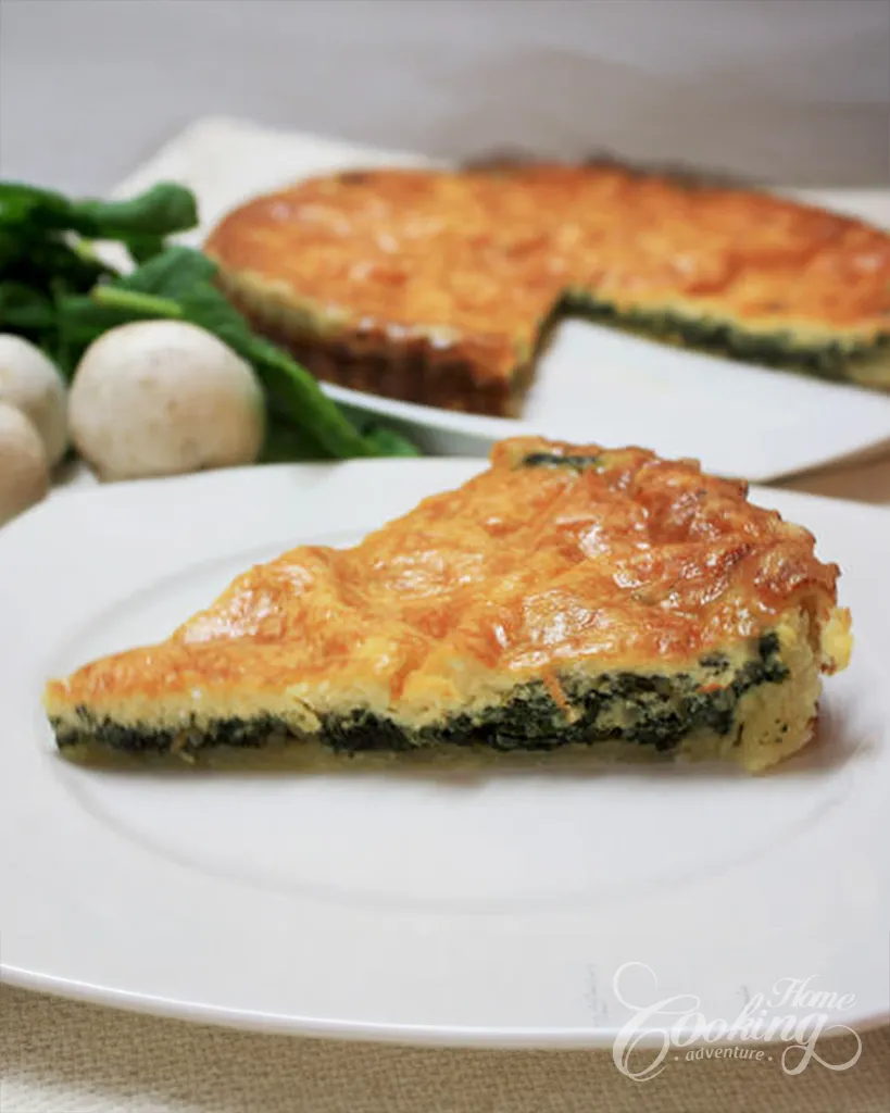 Spinach and Mushroom Quiche