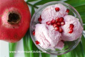 pomegranate ice cream