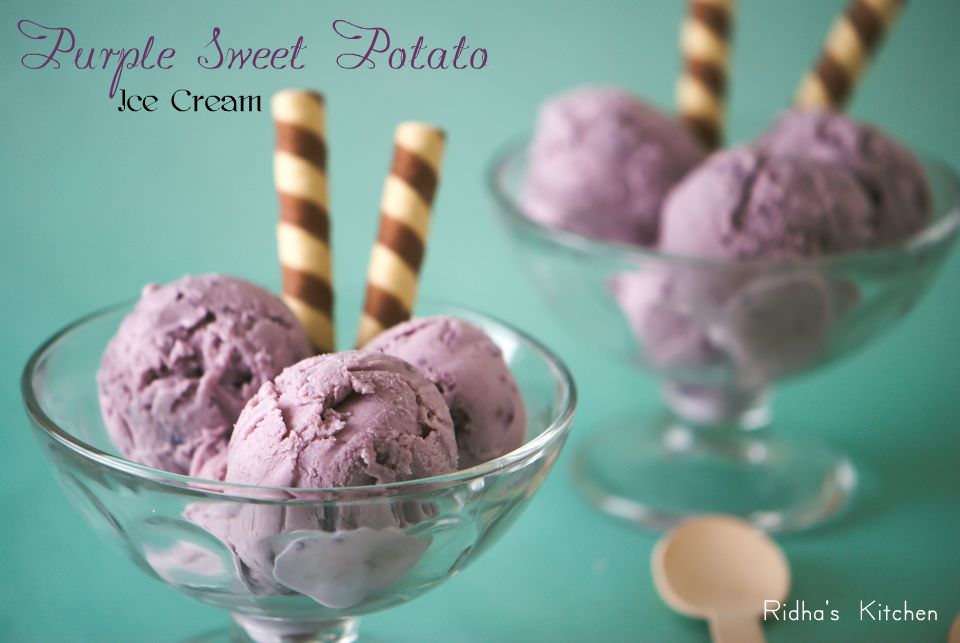 purple sweet potato ice cream