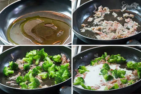 Broccoli and Prosciutto Pasta Step3