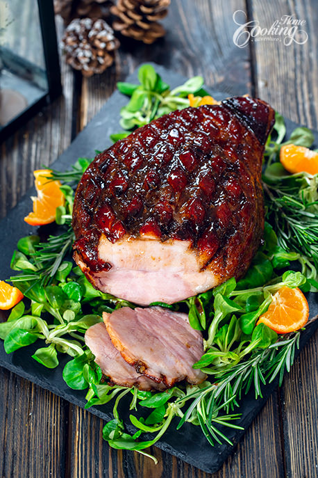 Brown Sugar and Ginger Glazed Ham Slice