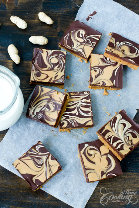 No-Bake Chocolate Peanut Butter Bars