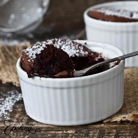 Chocolate Souffle Detail