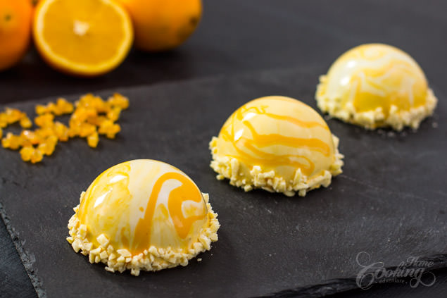Orange Chocolate Mousse Domes
