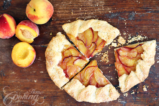 peach galette