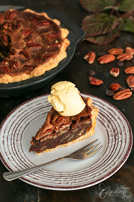 Chocolate Pecan Pie Slice