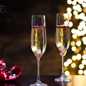 Pomegranate Champagne Cocktail
