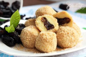 potato plum dumplings section