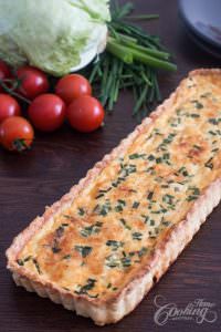 quiche lorraine rectangular tart