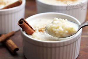 rice pudding with cinnamon