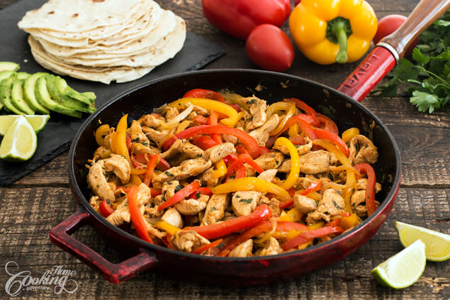 Skillet Chicken Fajitas