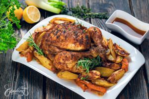 Whole Roasted Chicken - Easter Savory Dishes