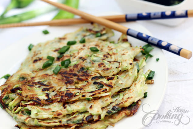 Zucchini Pancakes - Hobakjeon