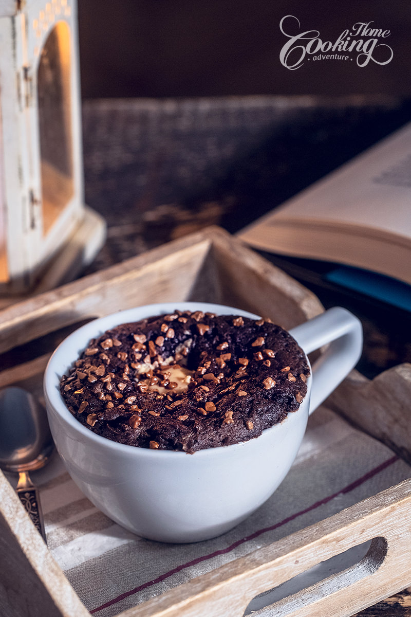 chocolate peanut butter mug cake