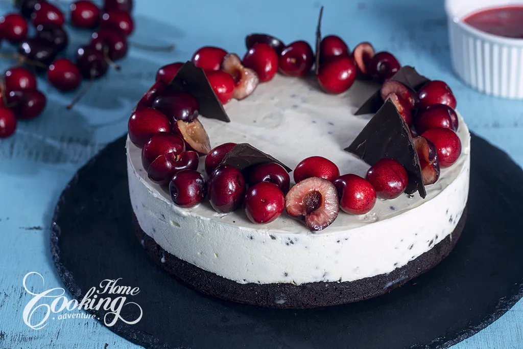 chocolate cherry ice cream cake