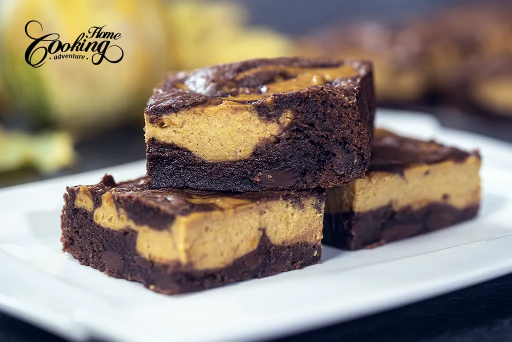 Fall Pumpkin brownies