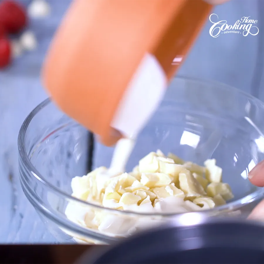 Chocolate Raspberry Mousse Domes - step1