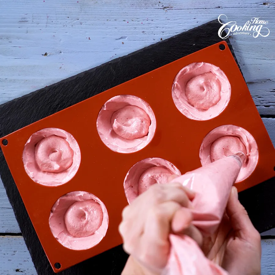 Chocolate Raspberry Mousse Domes - step26