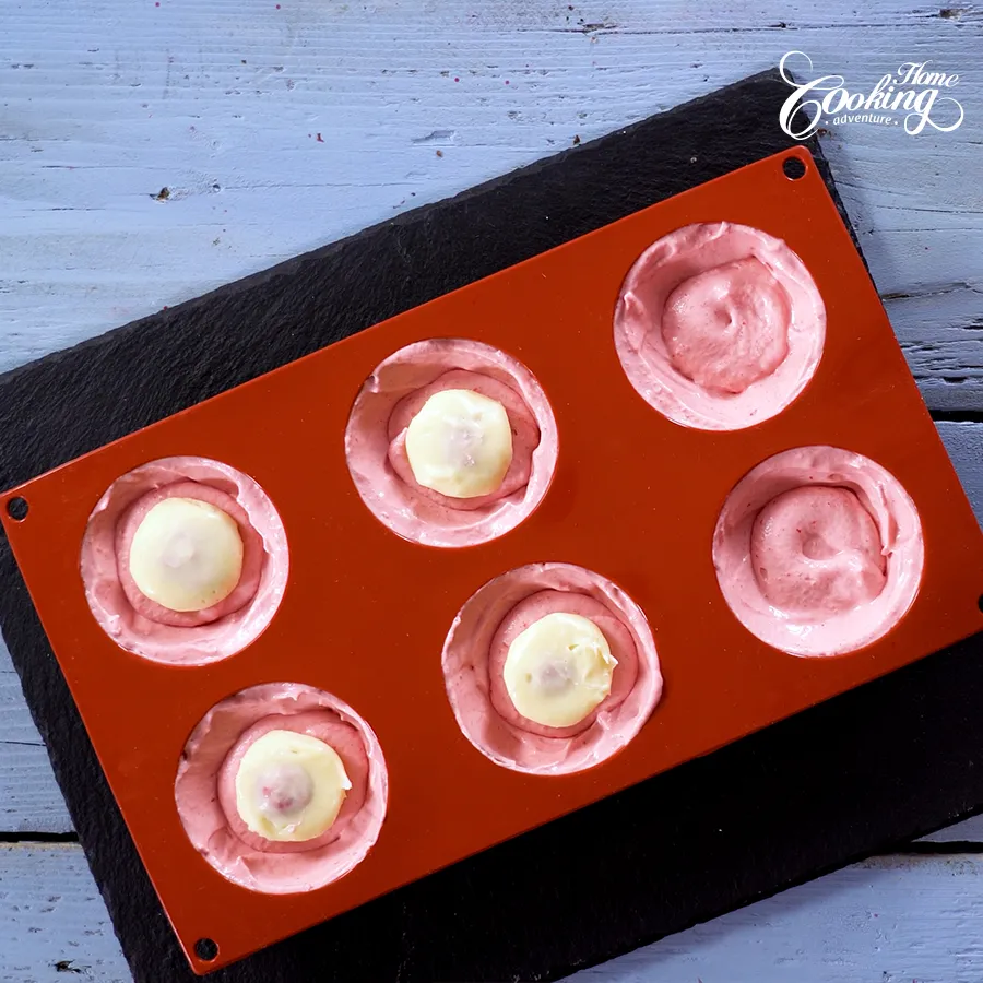 Chocolate Raspberry Mousse Domes - step27