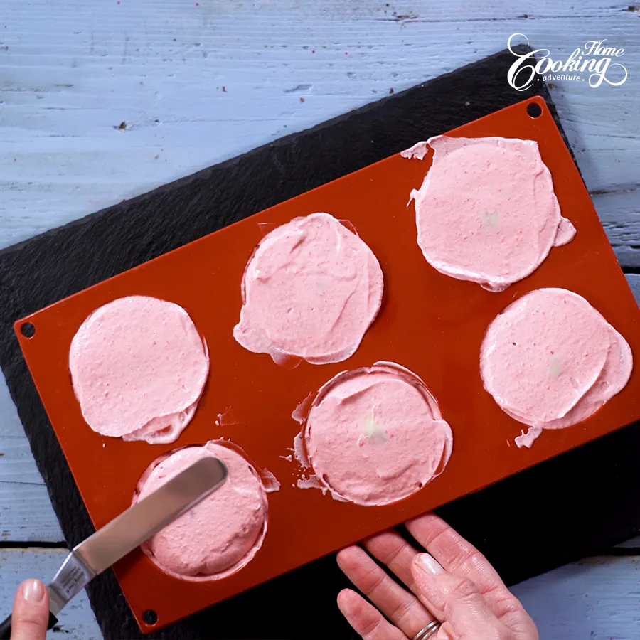 Chocolate Raspberry Mousse Domes - step29