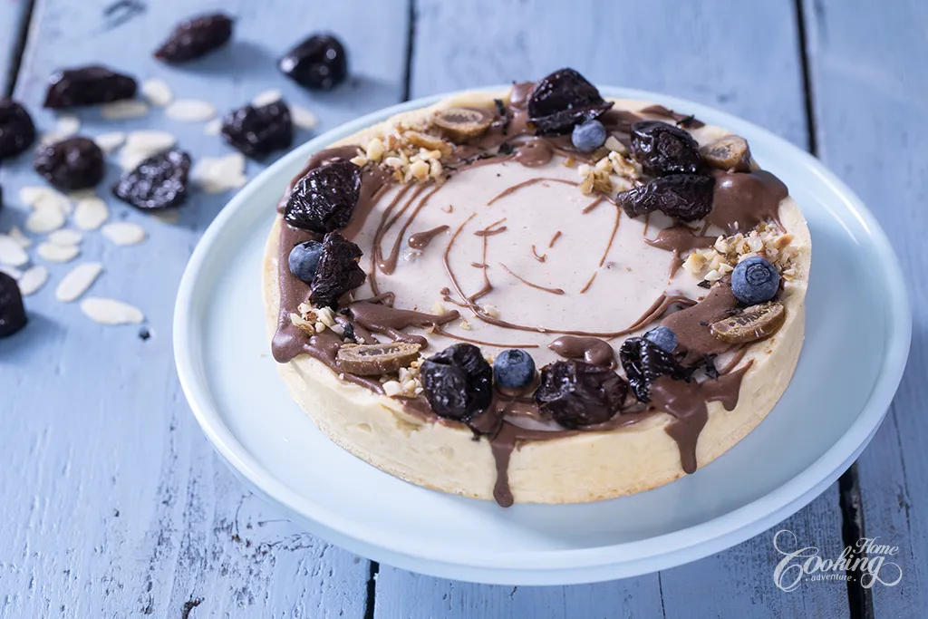 Earl Grey and Dried Plum Chocolate Tart with buttery crust