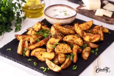 Roasted Sweet Potatoes with Greek Yogurt dipping sauce