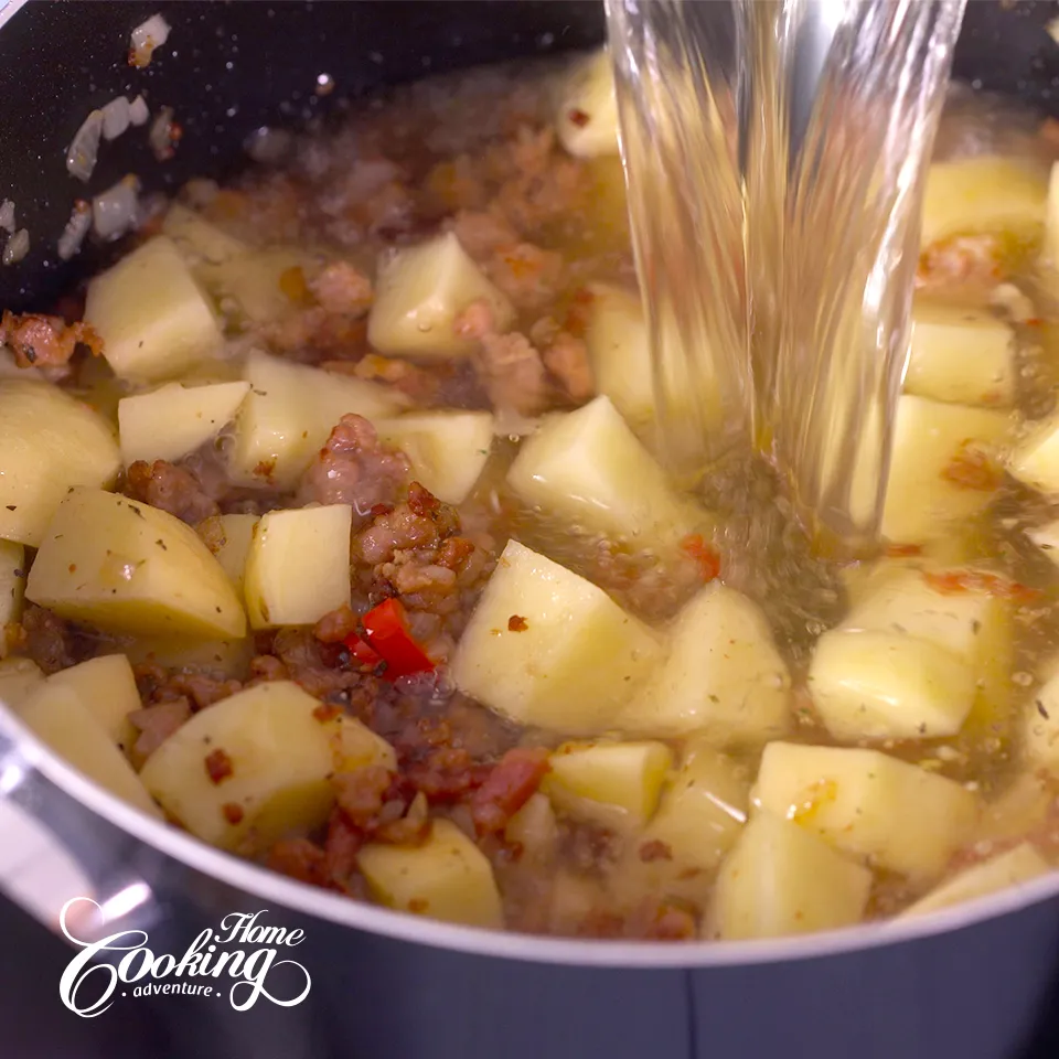 Zuppa Toscana - step 5 vegetable stock