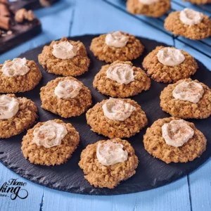 Carrot Cake Thumbprint Cookies