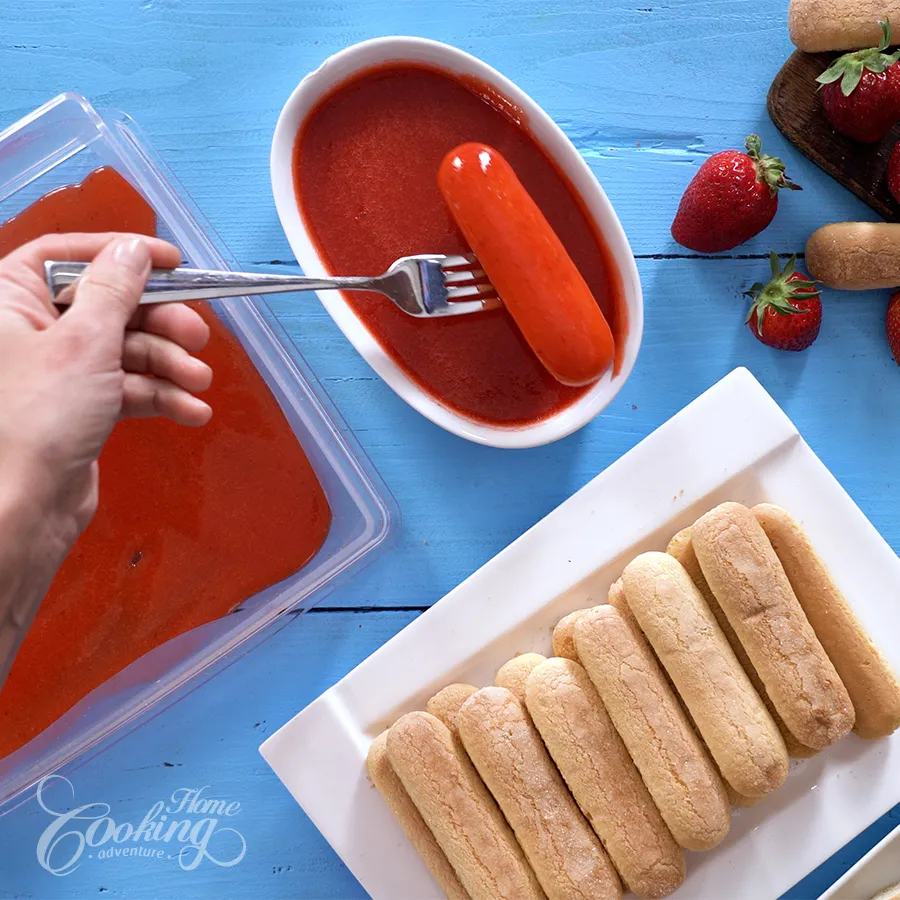 Strawberry Tiramisu - step21