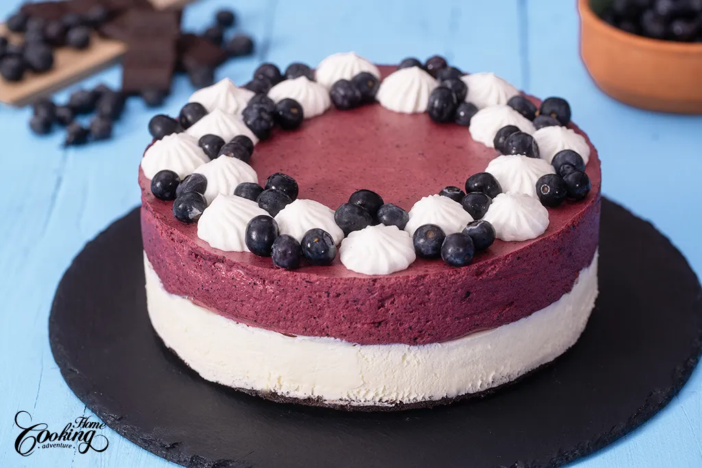 chocolate blueberry mousse cake