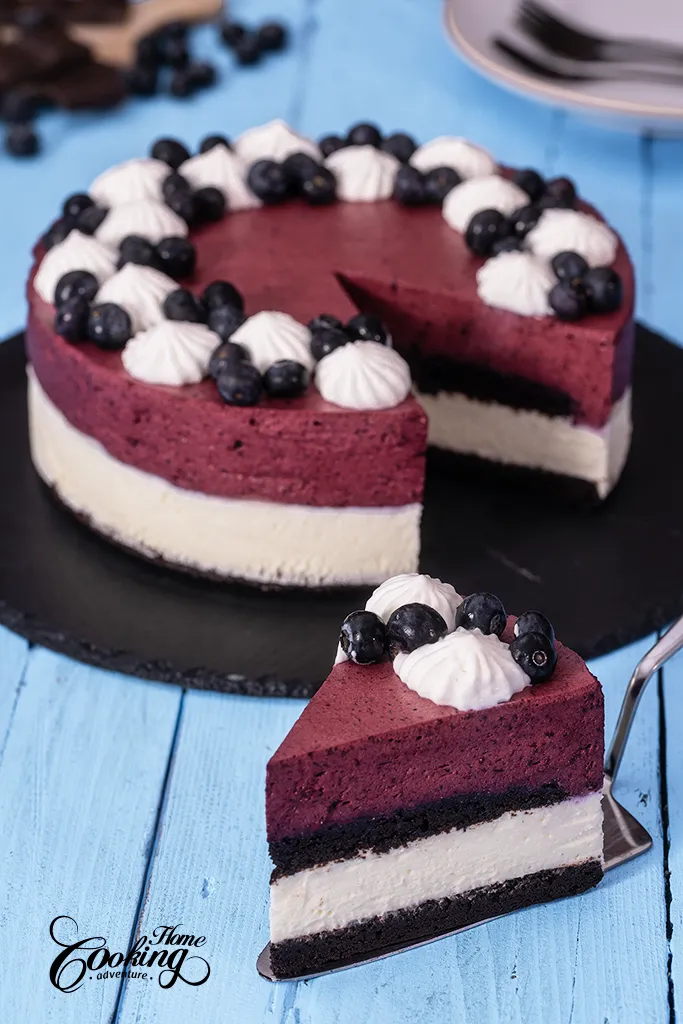 Chocolate Blueberry Mousse Cake