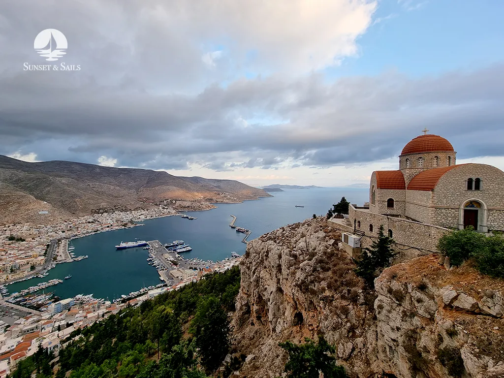 sailing Dodecanese Kalymnos harbor