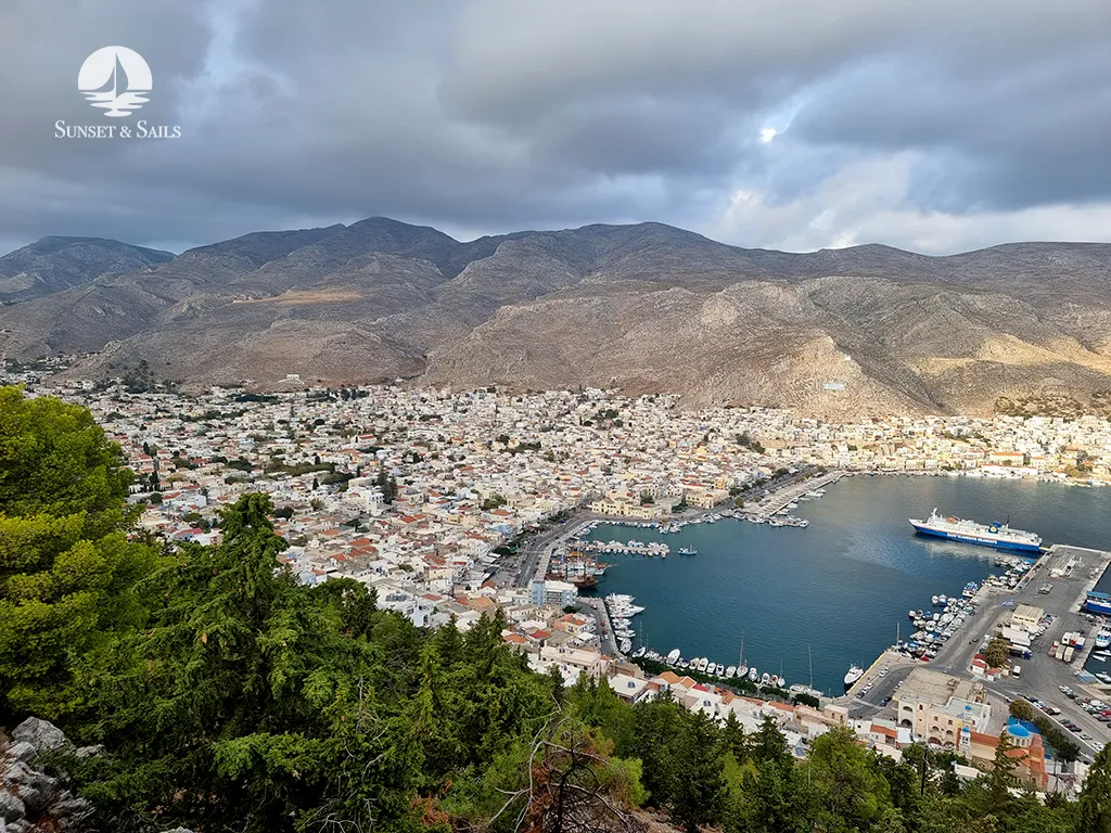 sailing Dodecanese Kalymnos harbor 2