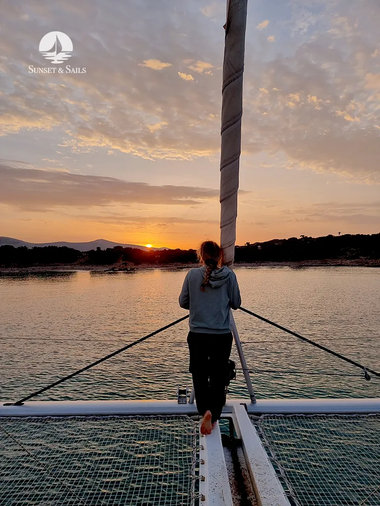 Sailing Dodecanese Plati Beach - sunrise