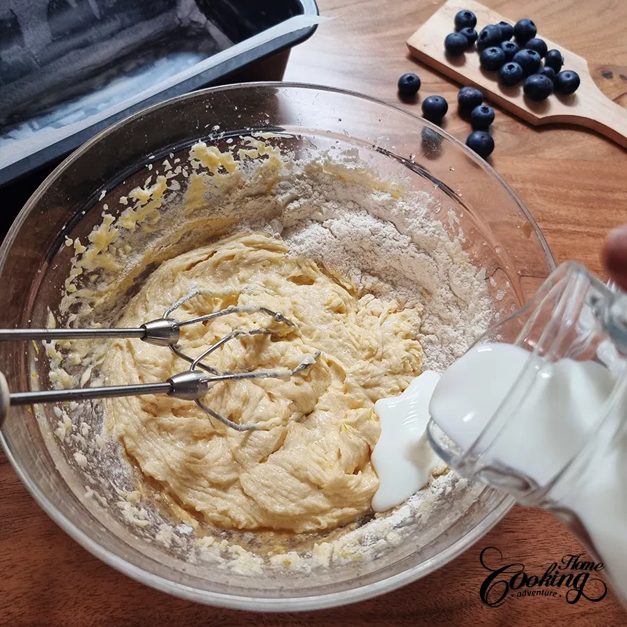 Alternate with buttermilk