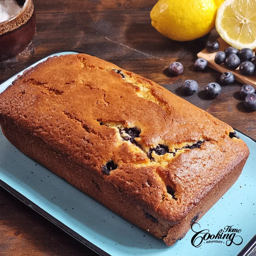 let the pound cake cool slightly