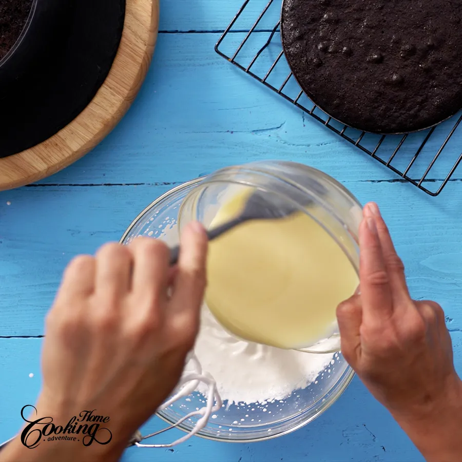 white chocolate mousse - step 3