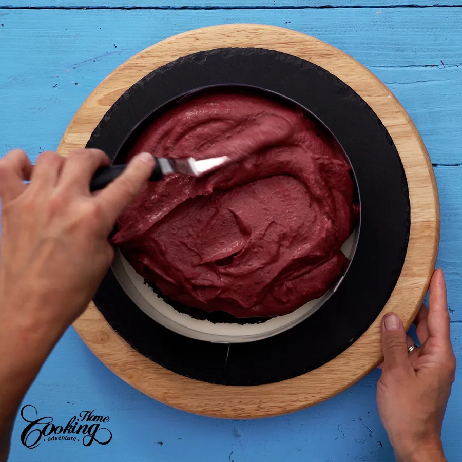 assembling the cake - step 5