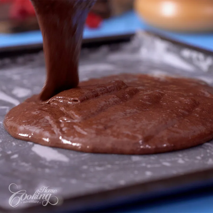 Chocolate Raspberry Cake Roll - step11