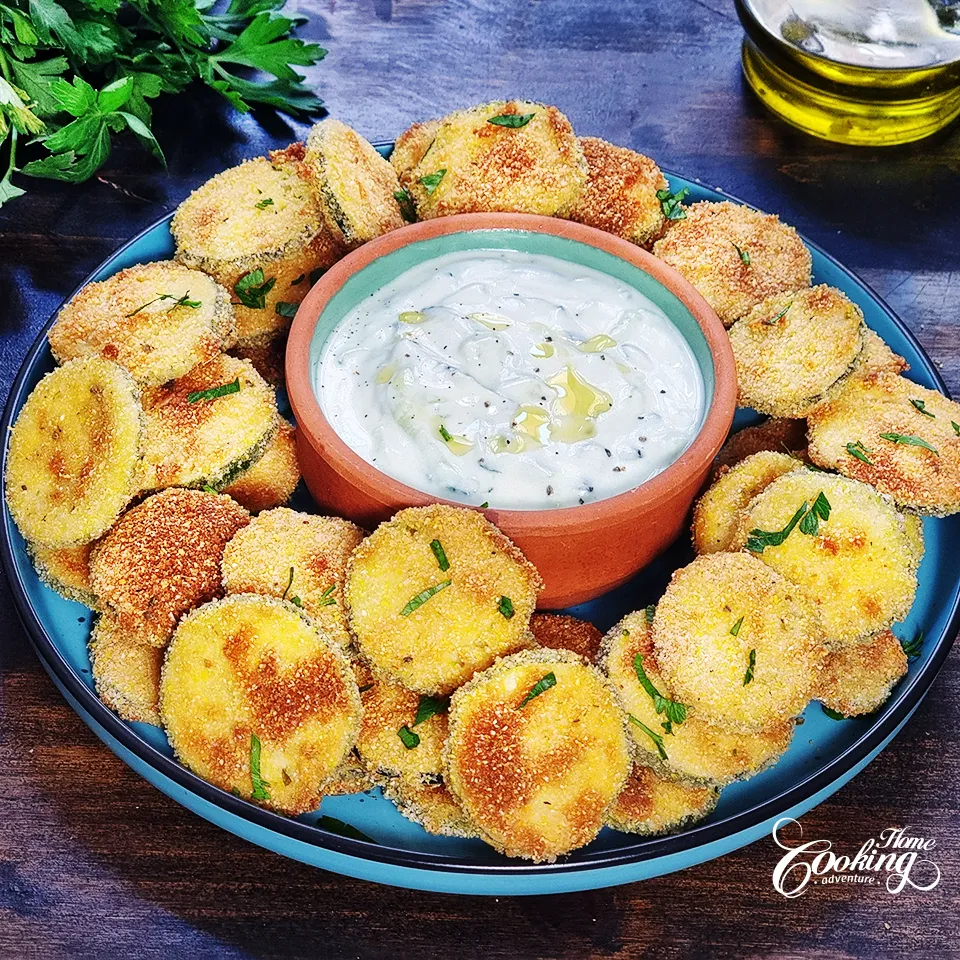 serve zucchini with dipping sauce