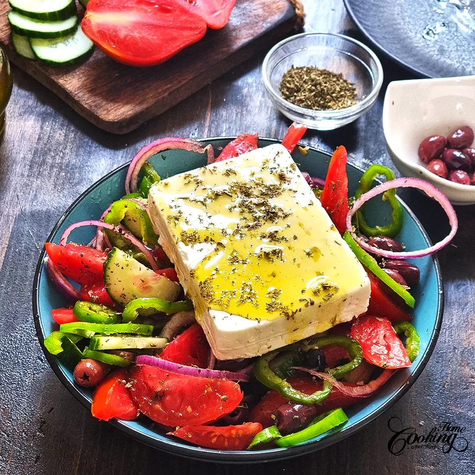 Greek Salad - top the salad with Feta