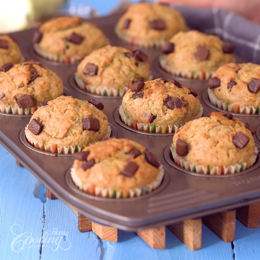 Banana Zucchini Chocolate Chip Muffins - step23
