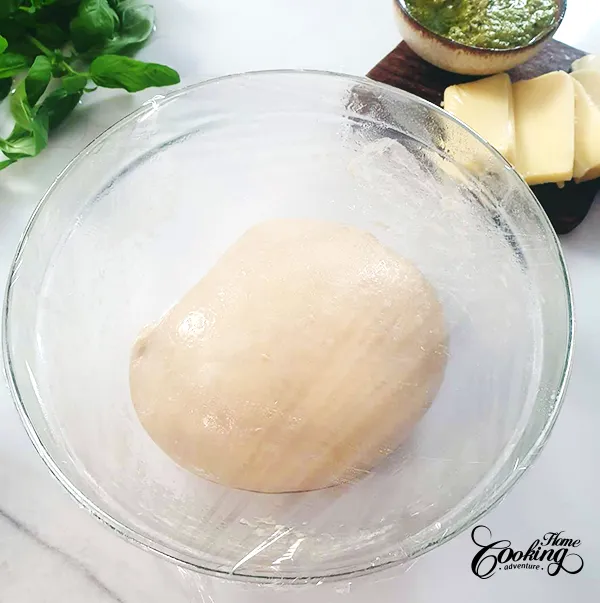 cheese and pesto fantails - step4