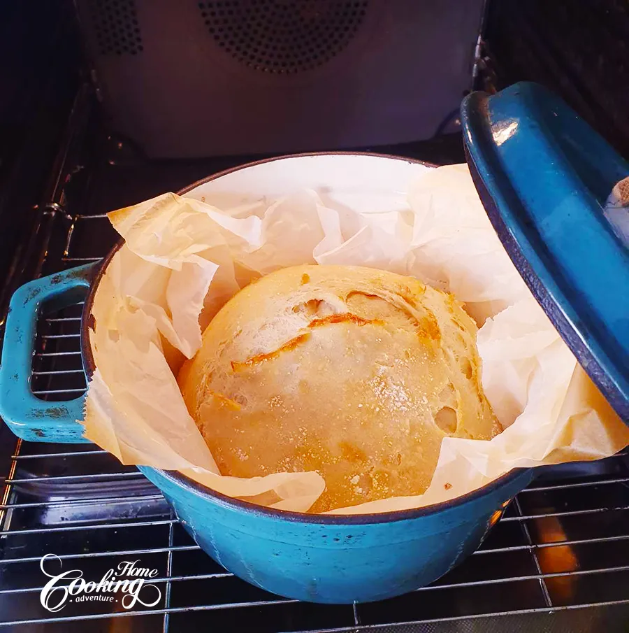 easy no-knead bread step 13