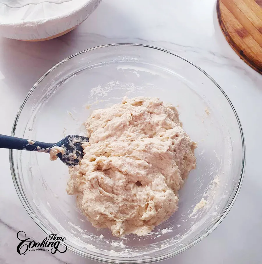 easy no-knead bread step3