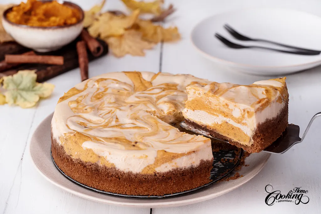 Pumpkin Swirl Cheesecake