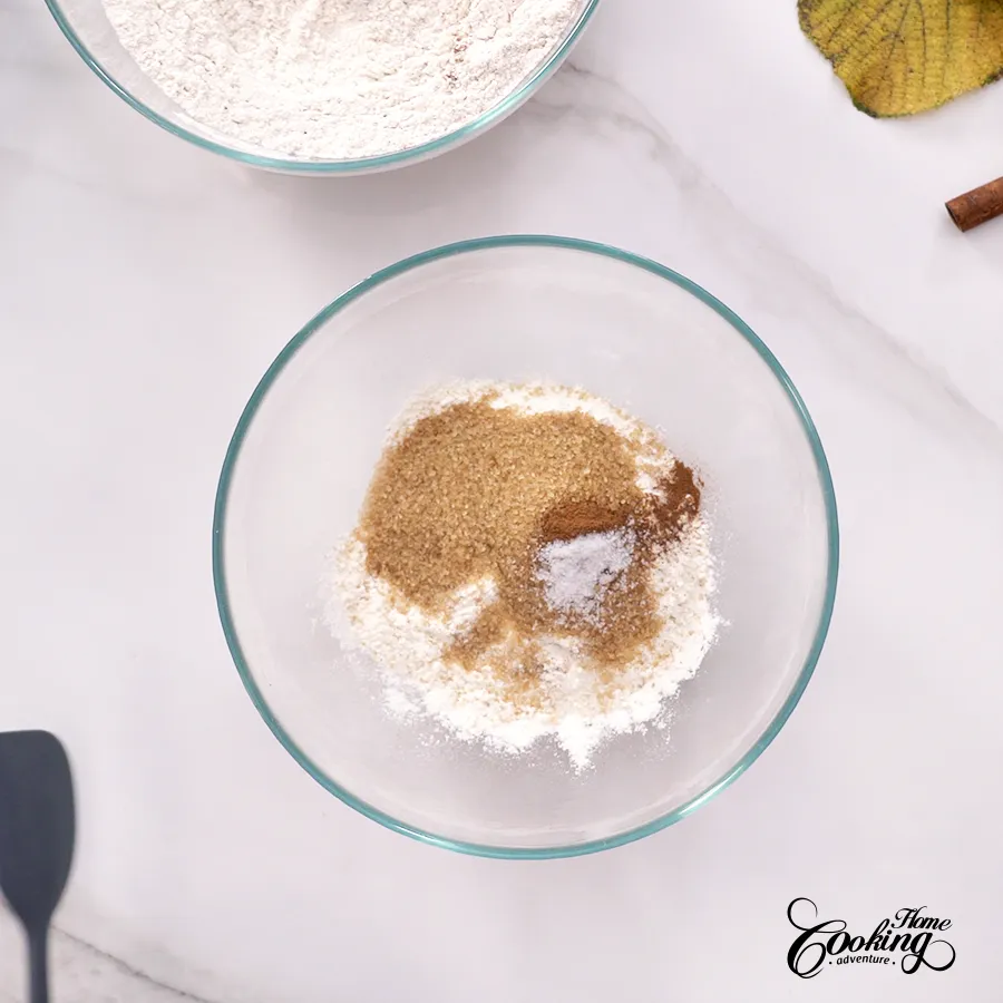 Pumpkin Cream Cheese Crumb Cake - prepare the crumble step1