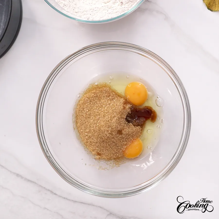 Pumpkin Cream Cheese Crumb Cake - prepare the pumpkin cake batter step 5