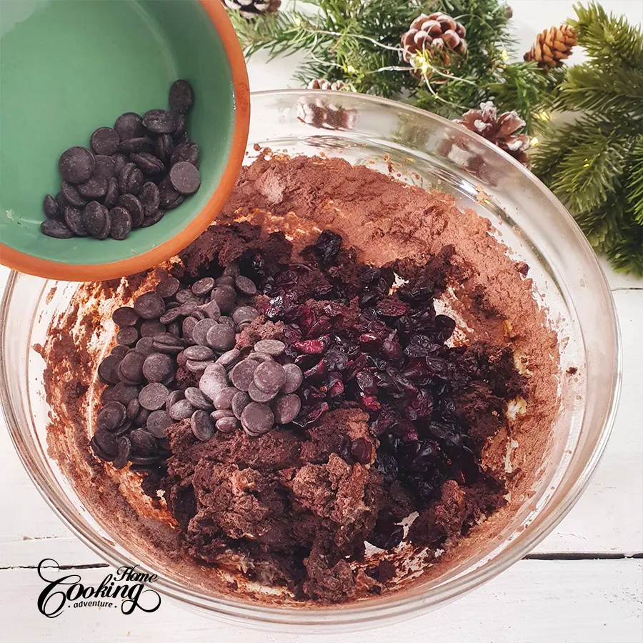 Chocolate Cranberry Soft Cookies - step7