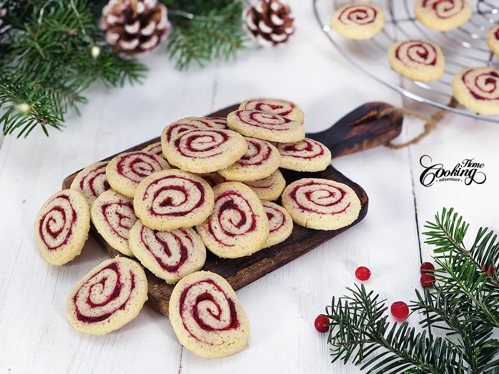Cranberry Pinwheel Cookies